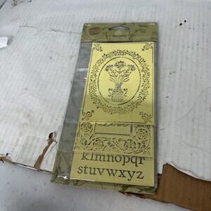 Plaid Anna Griffin 46680 Brass Embossing Stencils Pack of 3 New And Sealed